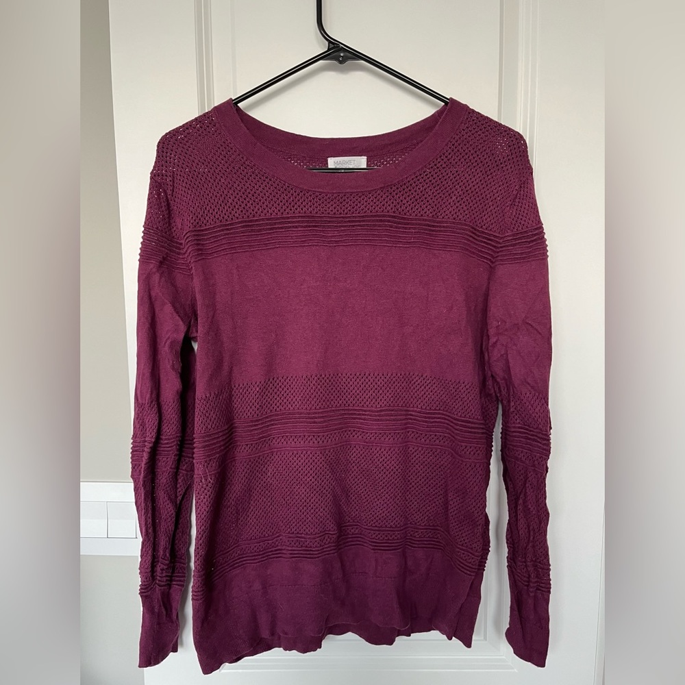 Purple knit sweater